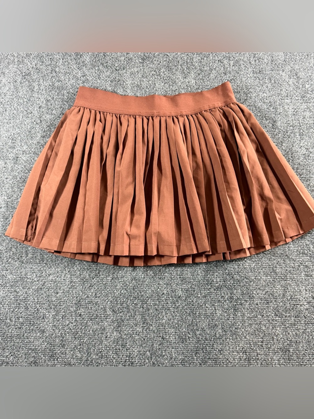 PacSun Women's Brown Active Pleated Mini Skort Size Small Athleisure Casual